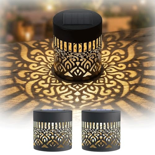 Uniqus Decorative Solar Mandala Lights Solar Mandala Lights Outdoor Mandala 2Pcs