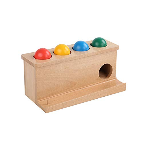 Adena Montessori Baby Push Object Permanence Ball Push Toy For 1 Year Toddler