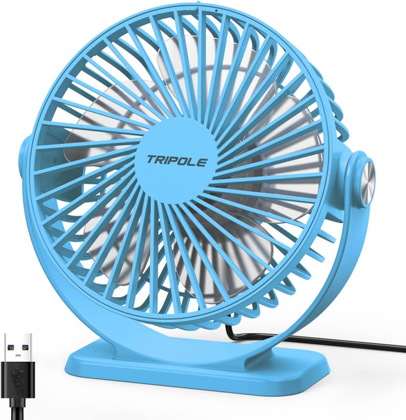 Tripole Usb Powered Desk Fan Small Personal Fan 3 Speeds Strong Airflow Mini Fan 360°Rotation Portable Fan 5.1 Inch Table Fan Tripole Usb Powered Desk Fan Small Personal Fan 3 Speeds Strong Airflow Mini Fan 360°Rotation Portable Fan 5.1 Inch Table Fan