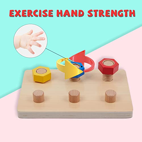 Yunhe Xinqiao Toys Factory Jumbo Wooden Nuts And Bolts Board Wooden Puzzle Stacking Toys For