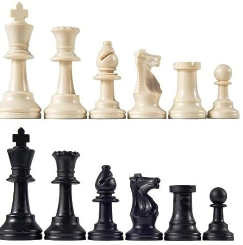 Marion Staunton Tournament Chess Pieces Triple Weighted With 3.75 King And 2