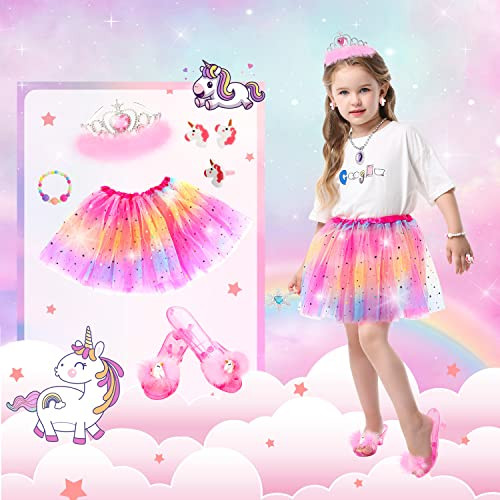 Hamsily Princess Dress Up Shoes Set Girls Dress Up Toys Toddler Jewelry
