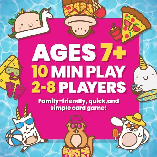 Taco Cat Goat Cheese Pizza Pool Edition Wildly Entertaining Waterproof Card Game For Outdoor Game Days