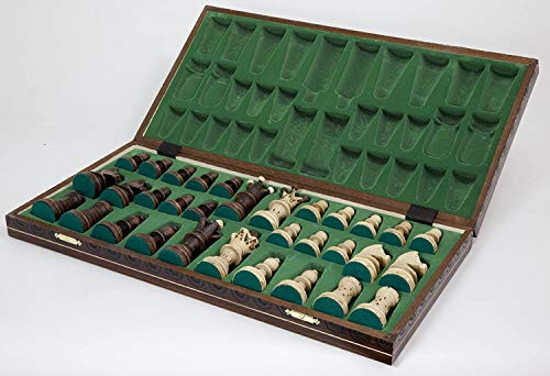 Chess And Games Shop Muba Handmade European Wooden Chess Set With Board And Hand Carved Chess 21 Inch
