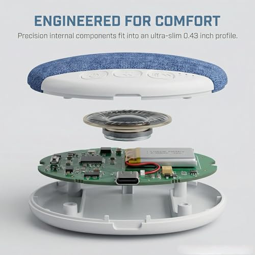 Okyouk Pillow Bluetooth Speaker For Sleeping White