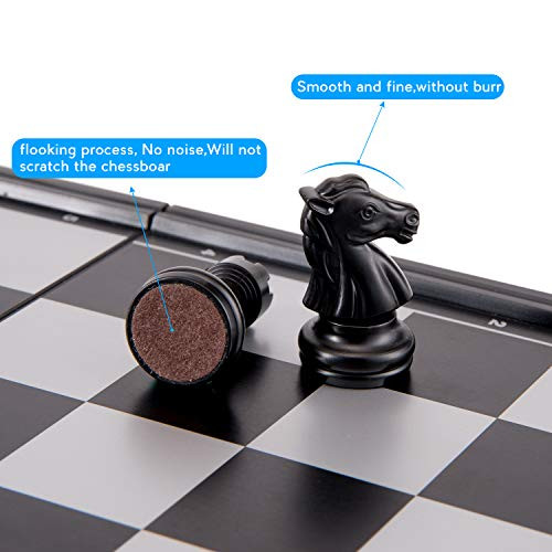 Amerous Magnetic Travel Chess Set With Folding Chess Board 10 Inches