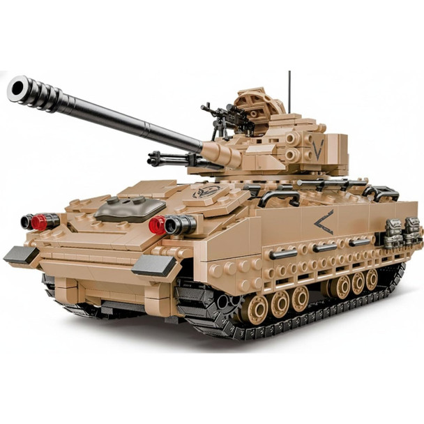 Newabwn M2 Bradley Tank Toy Building Set Infantry Fighting Vehicle Sparks Hours 1350 Pieces