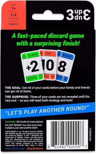 Ok2Win 3Up 3Down Card Game