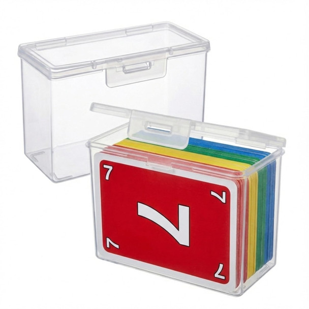Dimore Clear Playing Card Case 2 Pack Clear