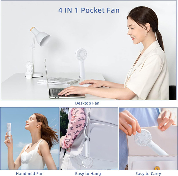 Handheld Fan, Portable Mini Fan With Usb Rechargeable Battery, 3 Speeds 610 Hours Working Time For Indoor, Outdoor, Makeup Handheld Fan, Portable Mini Fan With Usb Rechargeable Battery, 3 Speeds 610 Hours Working Time For Indoor, Outdoor, Makeup