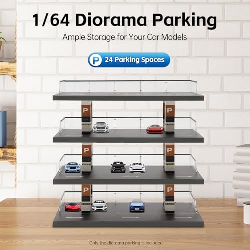 Wemakmak 4Tier 1:64 DieCast Car Display Case Clear