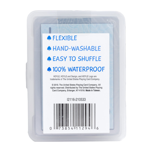 Hoyle Waterproof Playing Cards Clear Plastic Deck Of Cards For Outdoor Card Clear