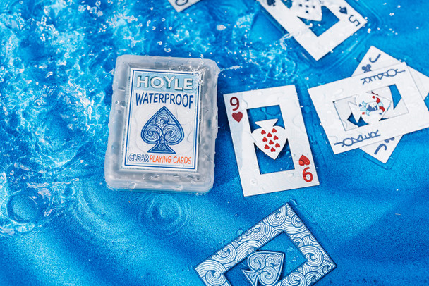 Hoyle Waterproof Playing Cards Clear Plastic Deck Of Cards For Outdoor Card Clear