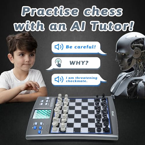 Icore Electronic Chess Set Talking Computer Chess Board 100 Preset Exercises 5