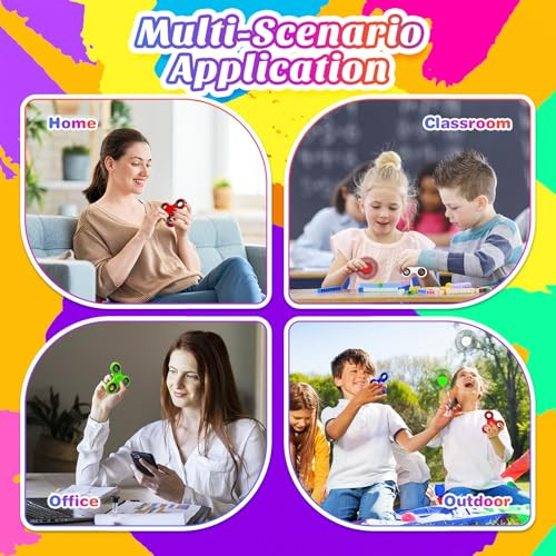 Ladoweir Fidget Spinners For Kids And Adults Stress Relief Sensory Toys For 5 Pack