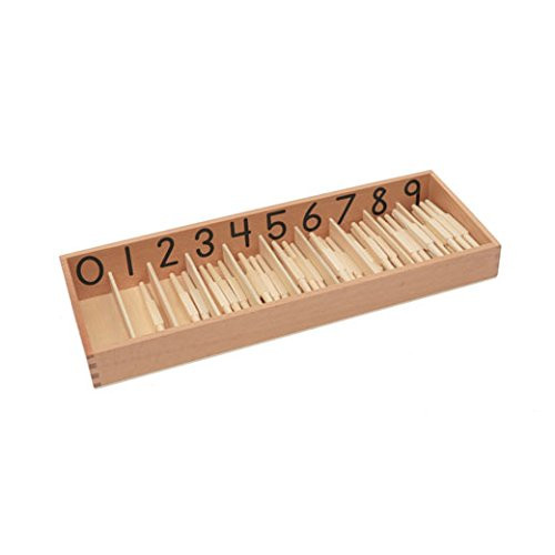 Adena Montessori Educational Material Spindle Box With 45 Spindles 2