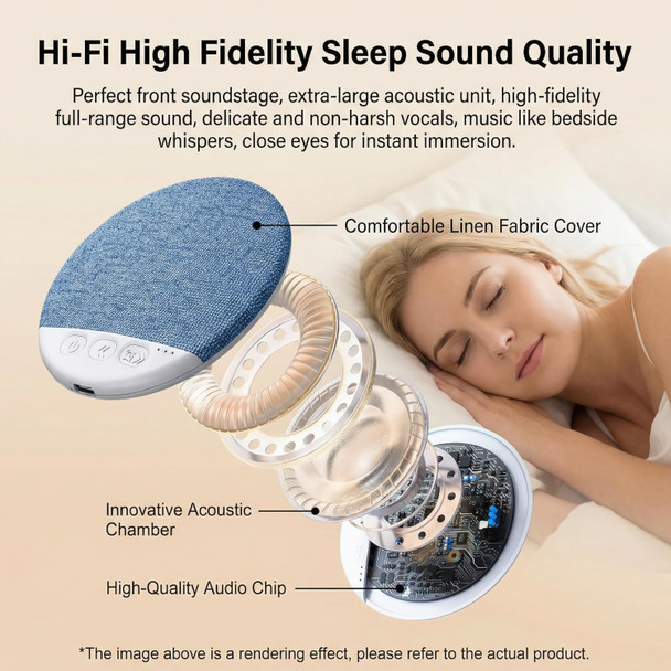 Oyb Bluetooth Pillow Speaker Mini Portable UnderPillow Speakersoft Immersive Sound Fieldwireless UnderPillow