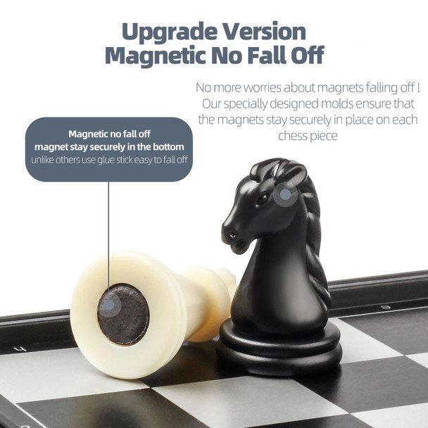 Vikutu Mini Travel Chess Set Magnetic Vikutu Portable Small Folding Chess Board 5.9 Inches