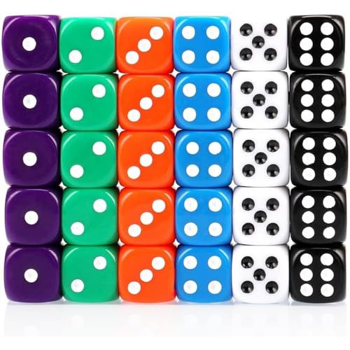Elakiss Dice Set 16Mm 30Pcs