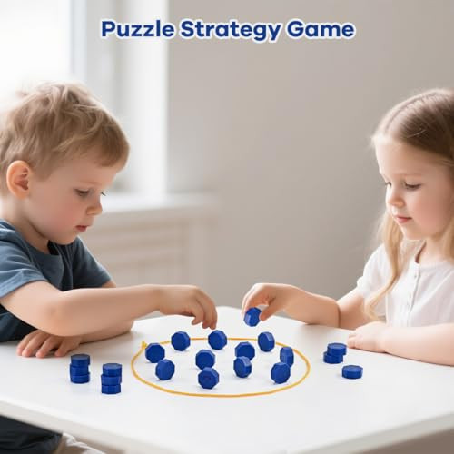 Bameca Magnetic Chess Game With FullSize Stones Magnet Game With String For