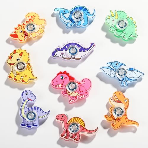 Fxmhehbb Dinosaur Fidget Spinner Toys Mini Finger Spinners Bulk Dino Party Favors 24 Pcs