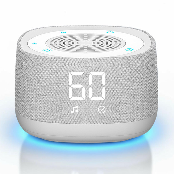 Strackvial Sound Machine and Clock With Bluetooth 5.4 14 Soothing White Noise White
