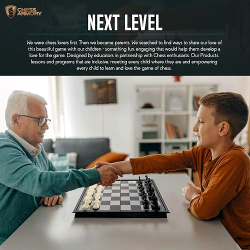 Chess Armory Magnetic Travel Chess Set 9.5 Inches