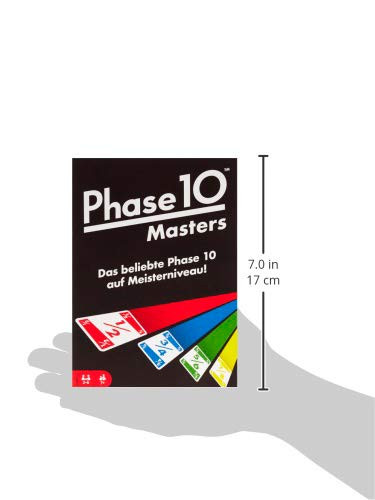 Mattel Games Fpw34 Phase 10 Masters Card Game (Cover May Vary) For 7
