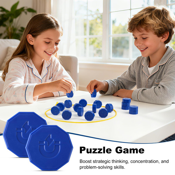 Faigcoy Magnetic Chess Game With 24 FullSize Stones Magnet Game With 3