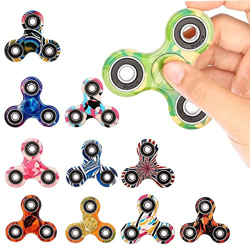Scione Fidget Spinner Toy Finger Spinner Fidget PackAnxiety Toys Stress Relief Reducer 12 Pack