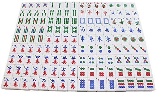 Westinghouse Chinese Filipino Numbered Tiles Mahjong 144 Tiles 1.45 EasyToRead Game Set