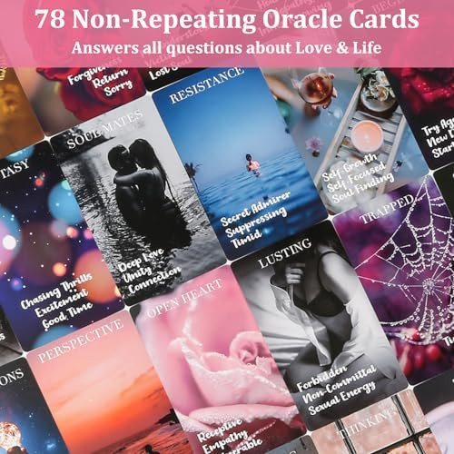 Fofeadm Oracle Cards Love Oracle Cards Deck With Meaning On Them Love 78 Pcs