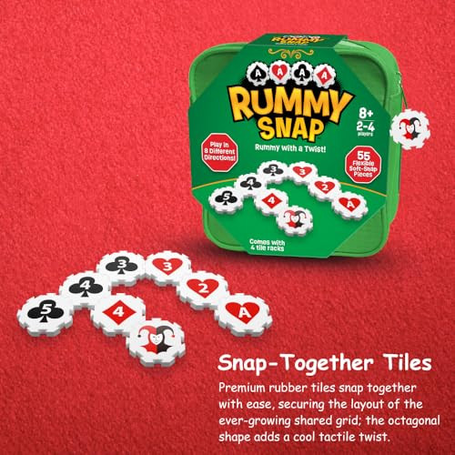 Rummy Snap Strategy Game For Adults Family And Kids Includes Full Size Snap