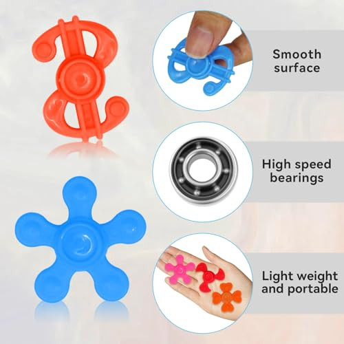 Wvqibvqi Mini Fidget Spinner Toys Fidget Toys Bulk For Kids Sensory Hand 60 Pcs