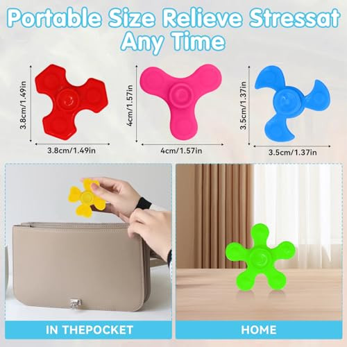 Wvqibvqi Mini Fidget Spinner Toys Fidget Toys Bulk For Kids Sensory Hand 60 Pcs