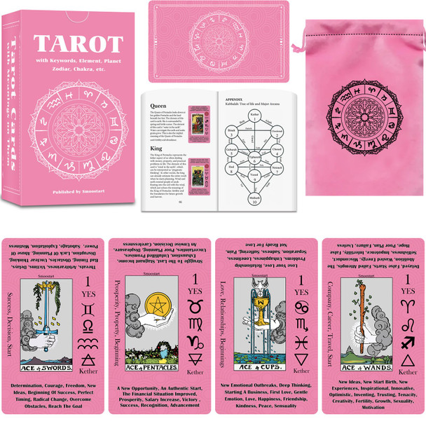 Smoostart Tarot Cards For Beginners With Meanings On Cards