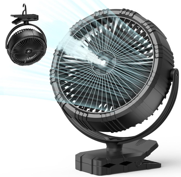 Misting Fan Rechargeable 10000Mah Battery, 8Inch Mister Fan With Clip 3 Speeds With Timer Function, 360° Rotatable Spray Fan Misting Fan Rechargeable 10000Mah Battery, 8Inch Mister Fan With Clip 3 Speeds With Timer Function, 360° Rotatable Spray Fan