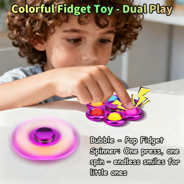 Aveloki Fidget Spinner PopFidget Spinners For Kids and AdultsFidget Toys Adults Stress 6 Pack