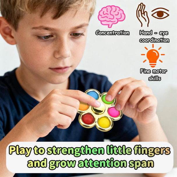 Aveloki Fidget Spinner PopFidget Spinners For Kids and AdultsFidget Toys Adults Stress 6 Pack
