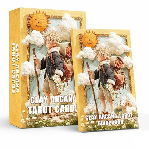Sishui Unique Tarot Deck 78 Clay Tarot Cards For Beginners And Experienced