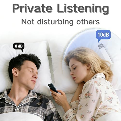 Falzcad Pillow Speaker For Sleeping Bone Conduction Under Pillow Speaker 36 BuiltIn White