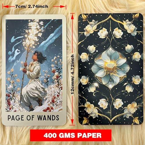 Dpehakmk Tarot Deck Unique 78 Floral Tarot Cards With Guidebook Modern Witch