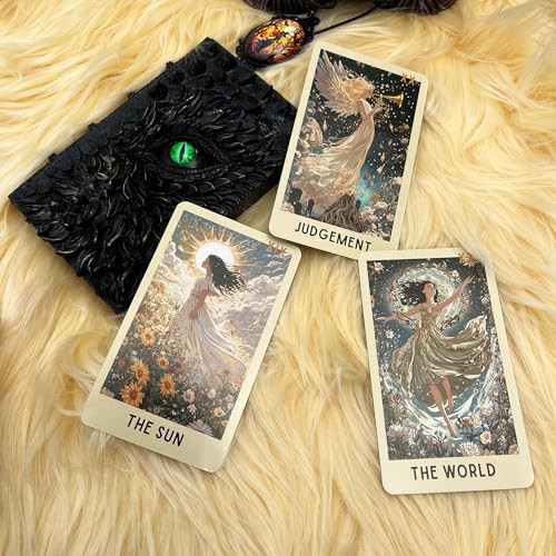Dpehakmk Tarot Deck Unique 78 Floral Tarot Cards With Guidebook Modern Witch