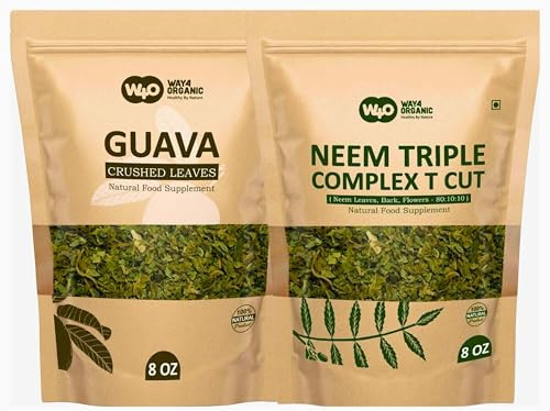 Way 4 Organic W4O Bundle Of Guava Leaf And Neem Tea Each 8 Oz