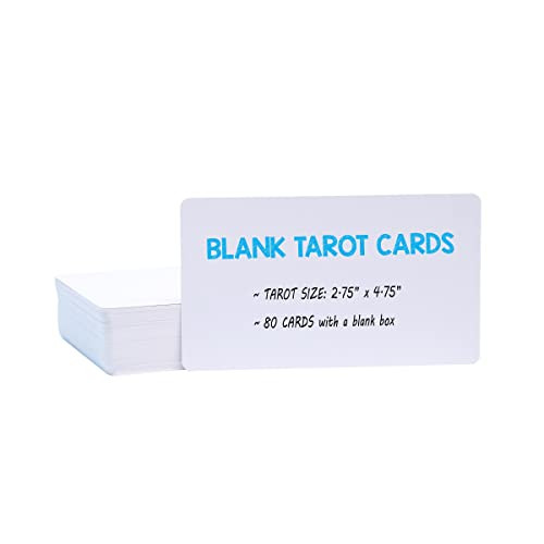 Imagame White Blank Tarot Cards Deck 80 Cards Per Deck Standard Tarot White