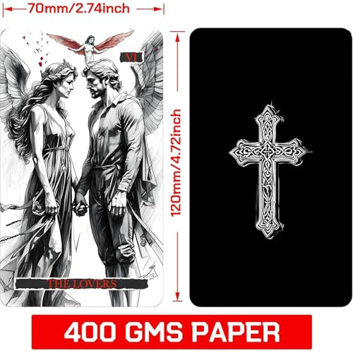 Zhqgyn Gothic Whispers Tarot Cards 78 Monochrome Beauty And Darkly Playful Wit Black