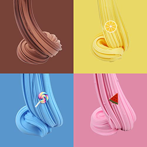 Zoneway Cake Butter Slime Kits Soft And NonSticky Slime Kit Party Favors 7 Pack