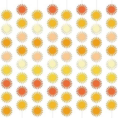 Zoiiwa Boho Sun Garland First Trip Around The Sun Party Decorations Muted 12 Pcs