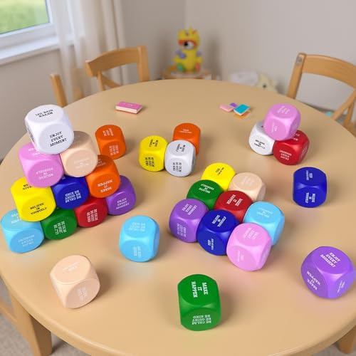 Xipegpa Colorful Motivational Stress Ball Stress Cube Set For Motivational Suitable For 30Pcs
