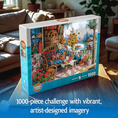 Wonder Forge Country Hideaway Jigsaw Puzzle For Adults 1000 Piece